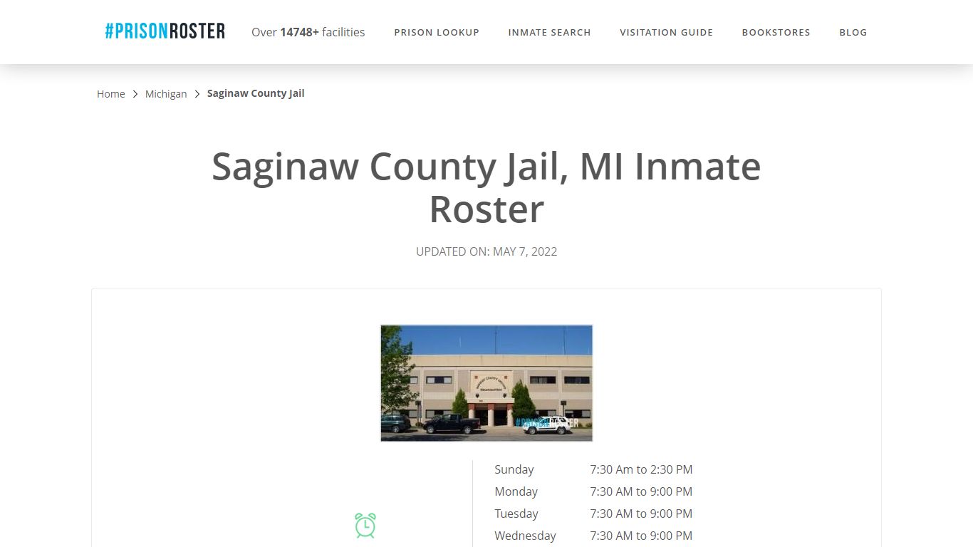 Saginaw County Jail, MI Inmate Roster - Prisonroster