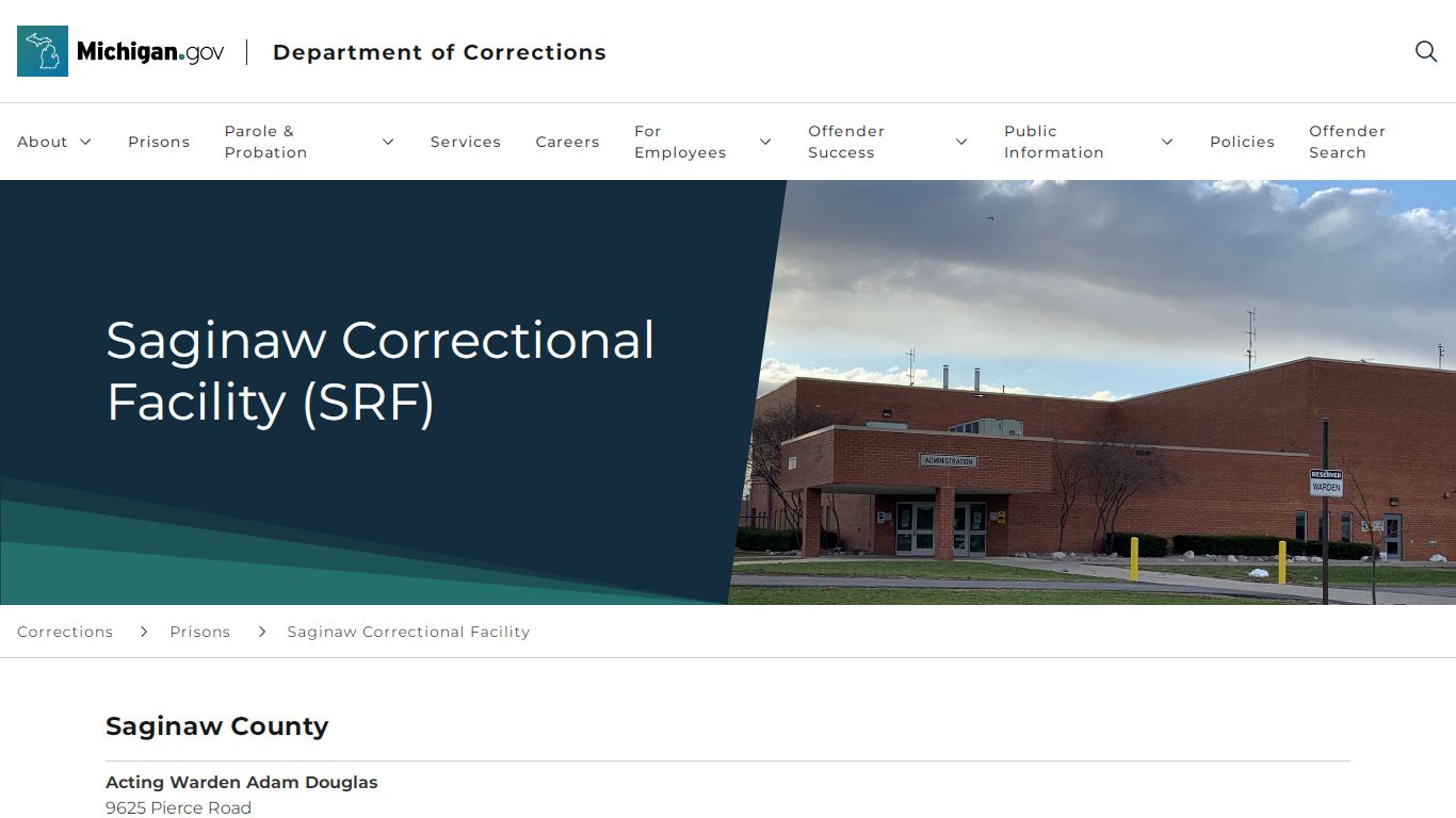 CORRECTIONS - Saginaw Correctional Facility (SRF)